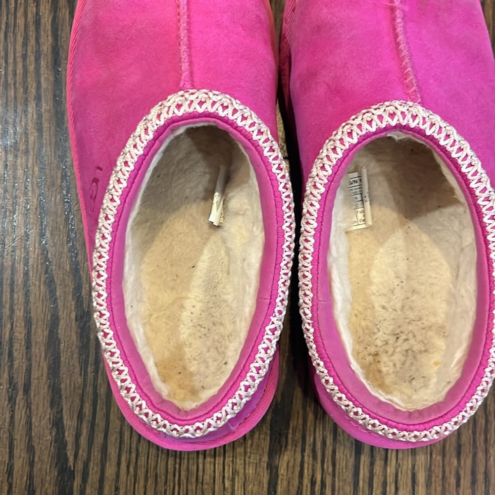 Ugg Tasman II slipper pink girls size 3 - Picture 7 of 9